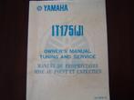 Yamaha IT175 J 1982 motorcycle owner's / service manual, Motoren, Ophalen of Verzenden, Yamaha