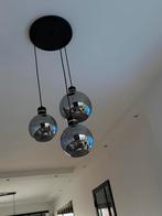 Moderne hanglamp met 3 glazen bollen, Ophalen, Gebruikt, Glas, Minder dan 50 cm