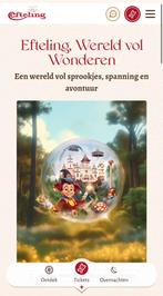 2x Efteling kaartje vanaf 4 jaar incl. parkeren twv €109,-, Tickets en Kaartjes, Twee personen, Ticket of Toegangskaart