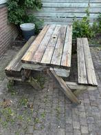 Gratis af te halen picknick tafel/bank, Tuin en Terras, Ophalen, Gebruikt, Inklapbaar, Rechthoekig