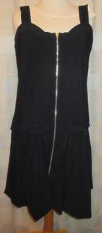 Zwarte stoere of feestelijke jurk JUSTB maat XL A21, Kleding | Dames, JUSTB, Zwart, Maat 42/44 (L), Ophalen of Verzenden