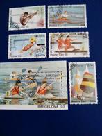 laos, Verzenden, Gestempeld, Sport