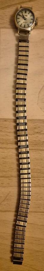 Gouden Prisma mechanische dames horloge 14 karaat (585)goud., Overige merken, Gebruikt, Polshorloge, Overige materialen