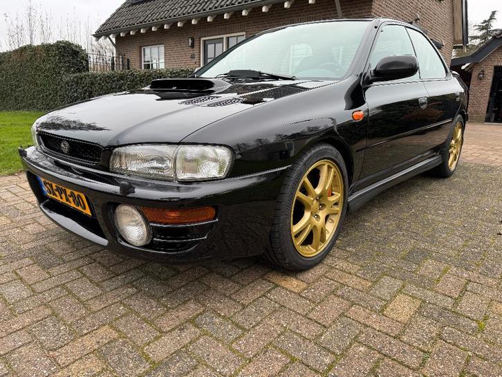 Subaru Impreza 2.0 GT Turbo AWD 1998 Zwart, Auto's, Subaru, Particulier, Impreza, 4x4, Airconditioning, Centrale vergrendeling