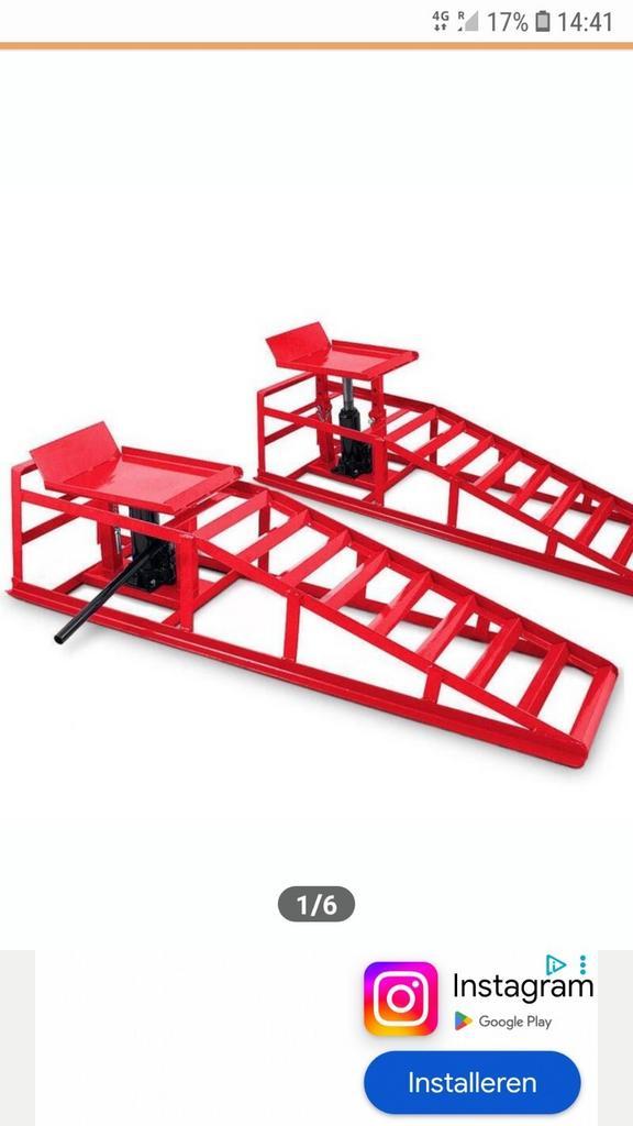 Krikbare oprijbruggen!, Auto diversen, Krikken, Nieuw, Garagekrik, Hydraulisch, Ophalen of Verzenden