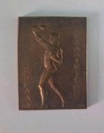 1 Plaquette Olympische dag Amsterdam 1933, Ophalen of Verzenden, Brons