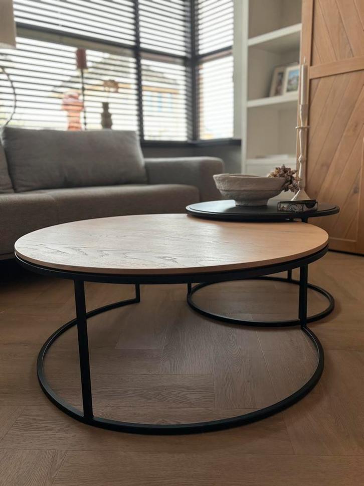 Set van 2 salontafels, Huis en Inrichting, Tafels | Salontafels, Zo goed als nieuw, Minder dan 50 cm, 50 tot 100 cm, 50 tot 100 cm