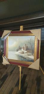 Mooi schilderij groot., Ophalen of Verzenden, 50 tot 75 cm, Schilderij, 50 tot 75 cm