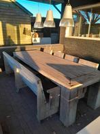 Steigerhouten tuinset, Ophalen, Gebruikt, Bank, Steigerhout