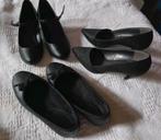 3 paar dames schoenen maat 37, zwarte pump, hakje, ballerina, Ophalen of Verzenden, Nieuw, Zwart