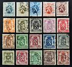 België : 20 wapentjes zegels - jaren '30 en '40, Ophalen of Verzenden, Gestempeld