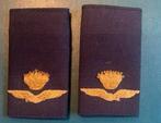 Originele schouder epaulet KLU, Ophalen of Verzenden, Luchtmacht, Nederland, Embleem of Badge