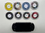 PSP + 8 games, charger en hoesje, Spelcomputers en Games, Met games, Zwart, Ophalen of Verzenden, Zo goed als nieuw