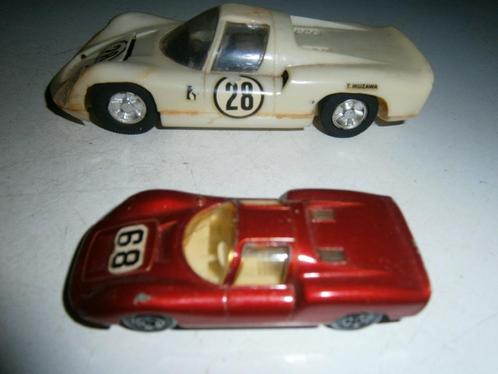 2x Porsche 910. 1 Matchbox no 68 rood + 1 plastic 910 model, Hobby en Vrije tijd, Modelauto's | Overige schalen, Gebruikt, Auto