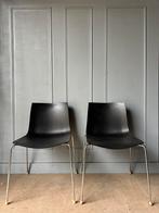8 stapelbare Arper Catifa 46 design stoelen, Vijf, Zes of meer stoelen, Metaal, Gebruikt, Ophalen of Verzenden