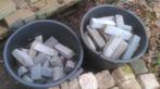 Chinees hardsteen, waalformaat, twee tonnetjes vol, Tuin en Terras, Tegels en Klinkers, Ophalen, Klinkers, Nieuw, Natuursteen