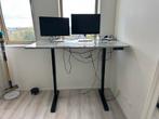 UNIEK! Marmer elektrisch zit-sta Bureau 150x80 cm, Ophalen, Elektrisch, Zo goed als nieuw, Stabureau