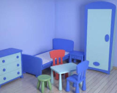 Volledige kinderkamer ikea mammut blauw, Kinderen en Baby's, Kinderkamer | Complete kinderkamers, Gebruikt, Jongetje of Meisje