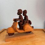 Houten Vespa, Antiek en Kunst, Kunst | Beelden en Houtsnijwerken, Ophalen of Verzenden