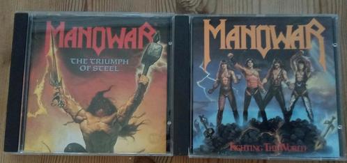 Manowar the Triumph of Steel & Fighting the World samen, Cd's en Dvd's, Cd's | Hardrock en Metal, Zo goed als nieuw, Ophalen of Verzenden