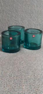 Marimekko iitala Kivi kandelaars Heiki Orvola, 1980's, Ophalen of Verzenden, Glas