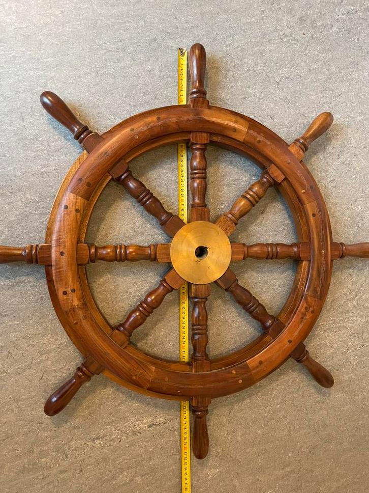 Stuurrad met klok, Watersport en Boten, Bootonderdelen, Zo goed als nieuw, Motor en Techniek, Zeilboot of Motorboot, Ophalen