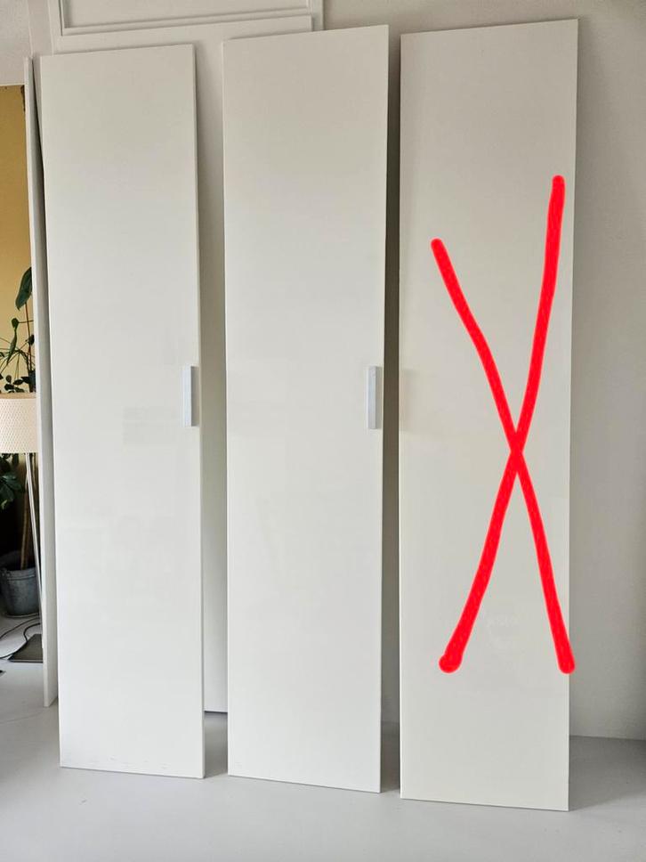 2x deur voor Pax kast - Fardal - zonder scharnieren, Huis en Inrichting, Kasten | Kledingkasten, Gebruikt, 200 cm of meer, 50 tot 100 cm