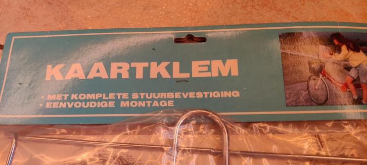 Vintage Fiets Kaartklem - Nieuw in Verpakking!, Fietsen en Brommers, Fietsaccessoires | Bagagedragers, Nieuw, Ophalen