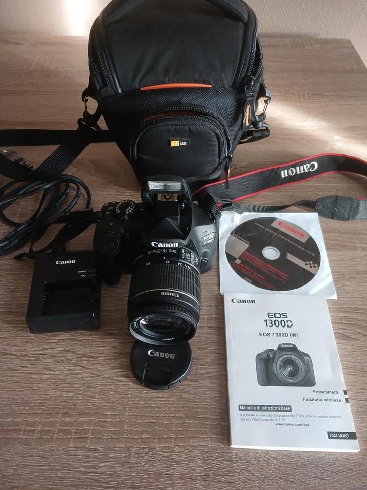 Canon EOS 1300D Spiegelreflexcamera met WIFI, Audio, Tv en Foto, Fotocamera's Digitaal, Gebruikt, Spiegelreflex, Canon, Minder dan 4 keer
