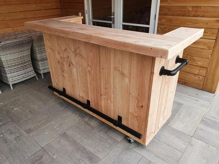 Unieke buitenbar van douglashout of steigerhout in elke maat, Tuin en Terras, Overige Tuin en Terras, Nieuw, Ophalen