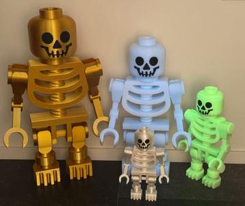 Mega Lego skelet minifig 4 maten (3D print) beschikbaar voor biedingen