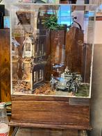 Prachtige Diorama in vitrine Wo2 Aus der Traum, Ophalen, Zo goed als nieuw, 1:35 tot 1:50, Nvt