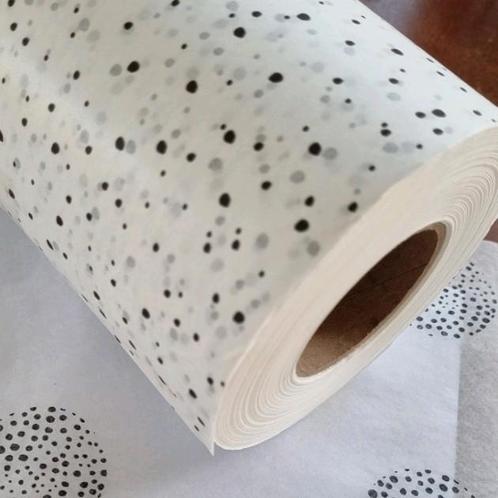 Vloeipapier rol of los p/m dots stipjes confetti zijdevloei, Diversen, Cadeaupapier, Nieuw, Verzenden