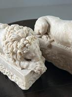 Canova leeuwen Marmer dust beeld, Antiek en Kunst, Kunst | Beelden en Houtsnijwerken, Ophalen of Verzenden