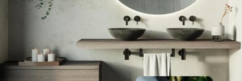 top ✅nieuw Looox Wooden Base Shelf Deco Wastafelblad 120x41x, Huis en Inrichting, Badkamer | Badkamermeubels, Nieuw, Overige typen