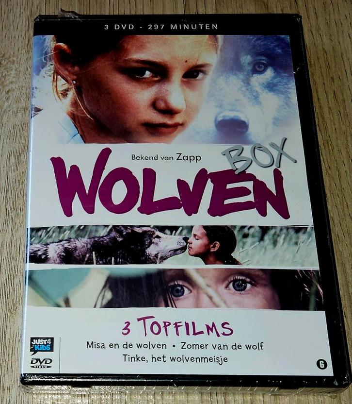 Wolven Box - 3 Topfilms op DVD - nieuw, Cd's en Dvd's, Dvd's | Kinderen en Jeugd, Nieuw in verpakking, Film, Avontuur, Boxset
