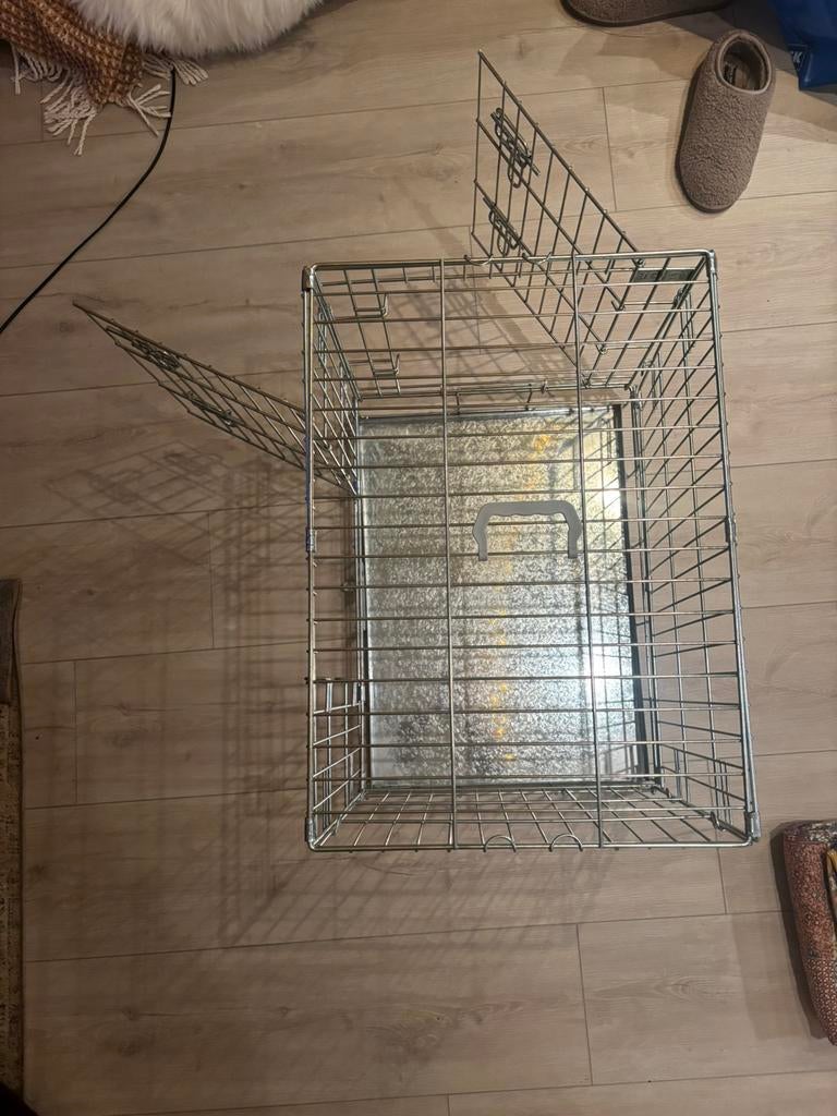 Hondenbench verzinkt 60 x 43 x 52 cm, Ophalen, Zo goed als nieuw