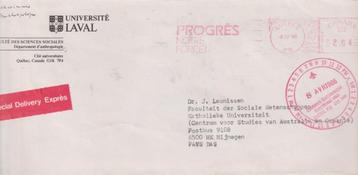Canada 1986 M25 Universiteit LAVAL Machinestempel > Ned beschikbaar voor biedingen