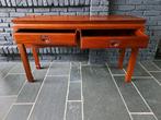 Houten Console Tafel met Lades, Huis en Inrichting, Tafels | Sidetables, Gebruikt, 100 tot 150 cm, Antiek, Ophalen