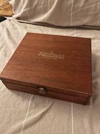 Pickwick Theedoos orgineel - Goede Staat, Ophalen of Verzenden, Gebruikt, Overige houtsoorten, Minder dan 50 cm