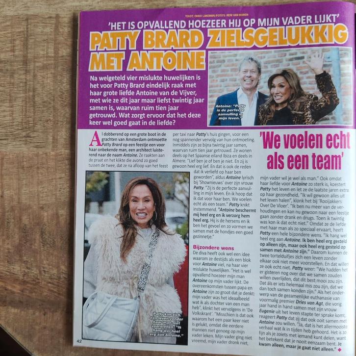Patty Brard artikel Knipsel, Verzamelen, Tijdschriften, Kranten en Knipsels, Knipsel(s), Nederland, 1980 tot heden, Ophalen of Verzenden