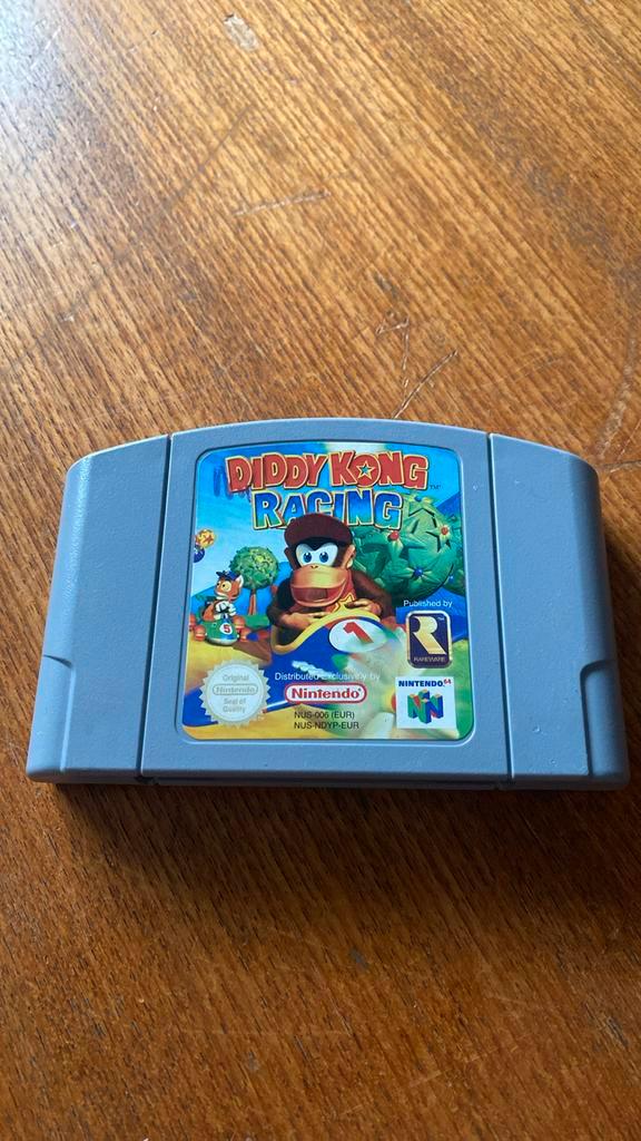 Nintendo 64 spel: Diddy Kong Racing, Spelcomputers en Games, Games | Nintendo 64, Zo goed als nieuw, Racen en Vliegen, 1 speler