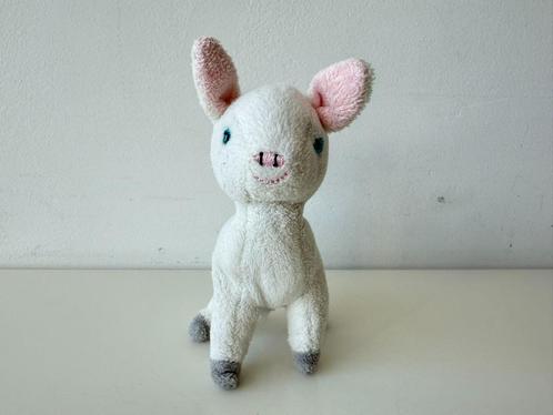Knuffel vingerpopje geit 13 cm / We hebben er een geitje bij, Kinderen en Baby's, Speelgoed | Knuffels en Pluche, Gebruikt, Overige typen