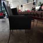 Bert Plantagie, 6 x Arc- eetkamerstoel, antraciet, Ophalen of Verzenden, Gebruikt, Grijs, Vijf, Zes of meer stoelen