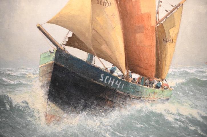 Schilderij Henk Dekker - SCH41 - Scheveningen 41, Antiek en Kunst, Kunst | Schilderijen | Klassiek, Ophalen