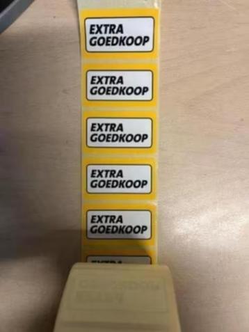 NIEUW! Etiketten “extra goedkoop “ €28,99 beschikbaar voor biedingen