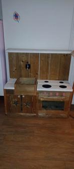 Houte Speelgoed keuken, Verzamelen, Poppenhuizen en Toebehoren, Ophalen, Poppenhuis