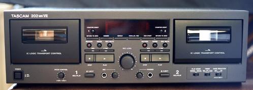 Tascam 202 Mk7 cassettedeck in absolute nieuwstaat, Audio, Tv en Foto, Cassettedecks, Dubbel, Overige merken, Ophalen of Verzenden