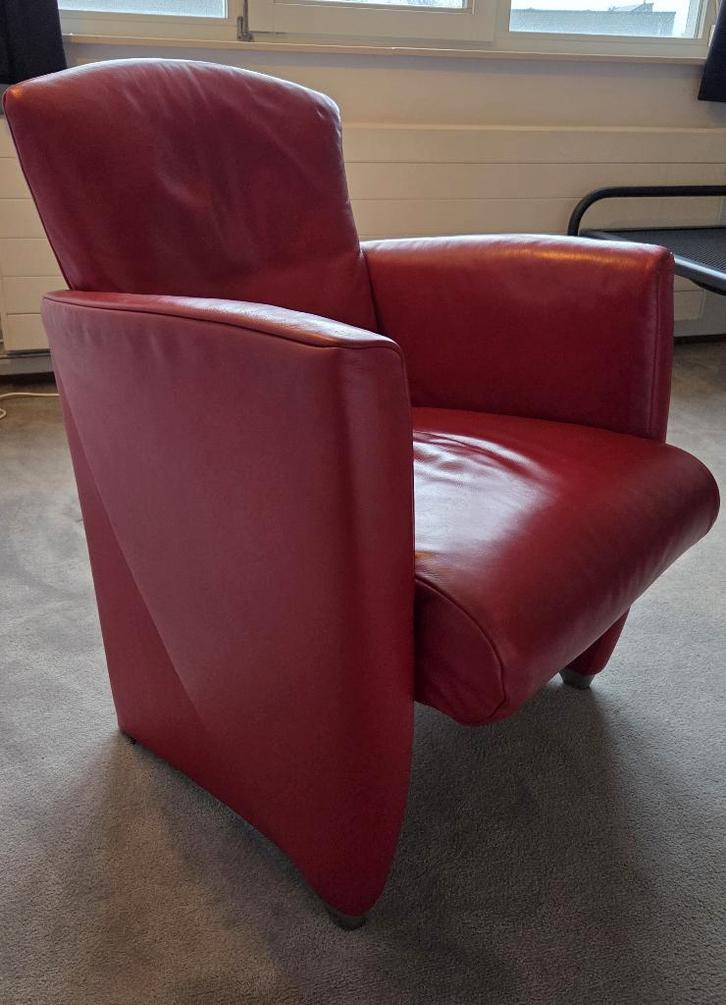 Jori Vinci Leren stoel, Huis en Inrichting, Fauteuils, Gebruikt, Hout, Leer, 50 tot 75 cm, 75 tot 100 cm, Ophalen of Verzenden