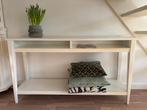 Mooie witte sidetable (Liatorp-Ikea), Huis en Inrichting, Ophalen, 100 tot 150 cm, Glas, 75 cm of meer